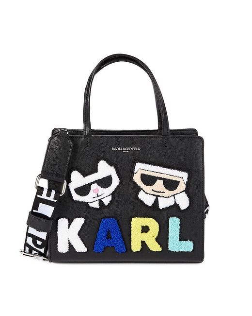 Karl Lagerfeld Karl And Choupette Maybelle Satchel | Lyst