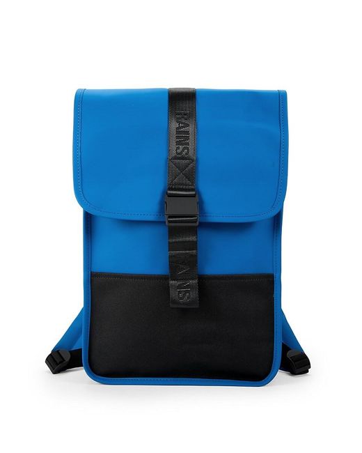 Rains Blue Trail Logo Backpack for men