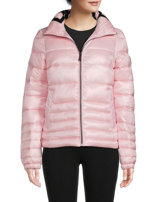DKNY Packable Puffer Jacket in Pink Lyst Canada