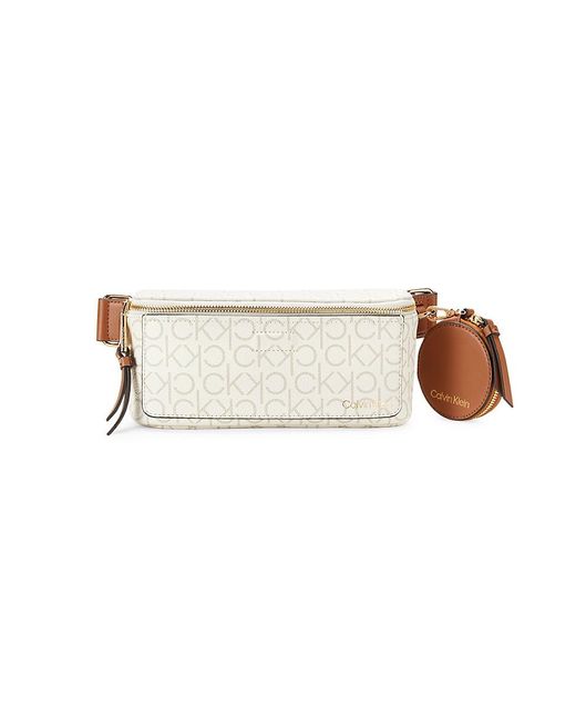 Calvin Klein Brown Millie Monogram Belt Bag