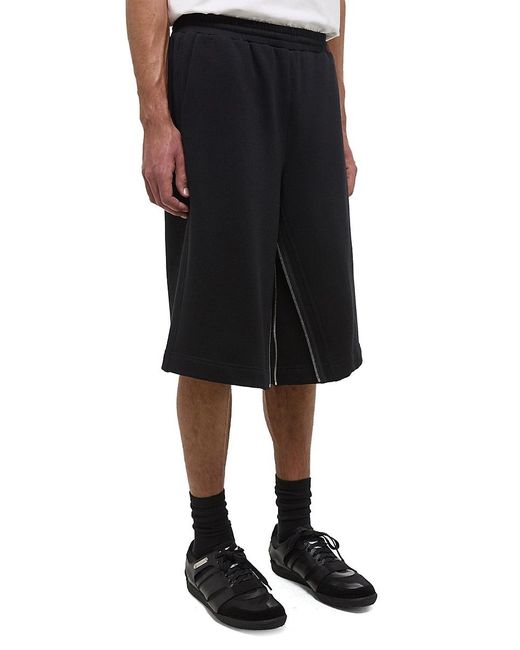 Helmut Lang Gray Gusset Cotton Sweatshorts for men
