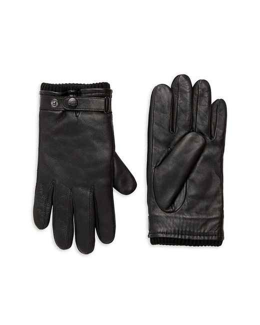 UGG Leather Belted Gloves in Black for Men Lyst