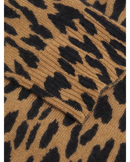 Saks Fifth Avenue Black Print 100% Cashmere Sweater
