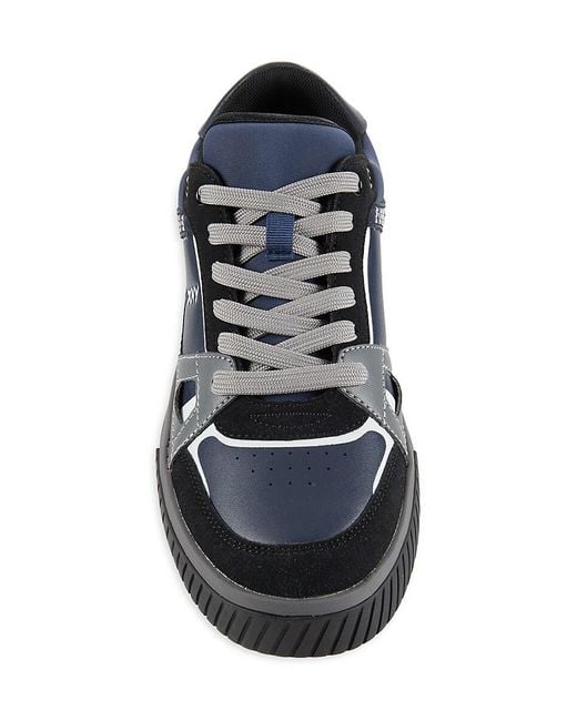 DKNY Black Logo Low Top Sneakers for men