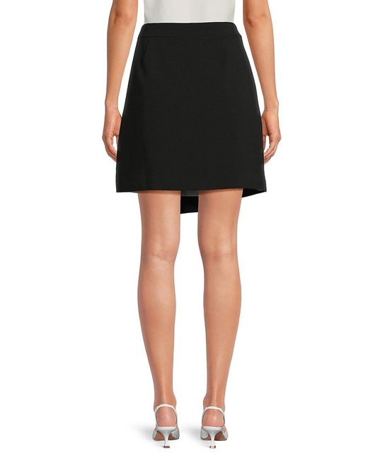 Karl Lagerfeld Black Colorblock Miniskirt