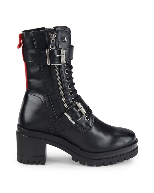 charles by charles david clout leather combat boots