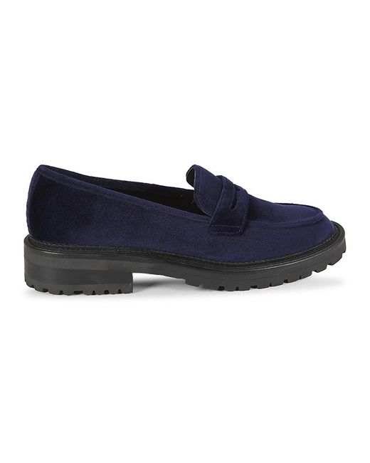 Kenneth Cole Blue Fatima Platform Penny Loafers