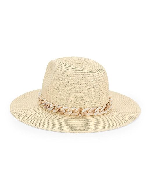 Vince Camuto Natural Chunky Tort Paper Panama Hat