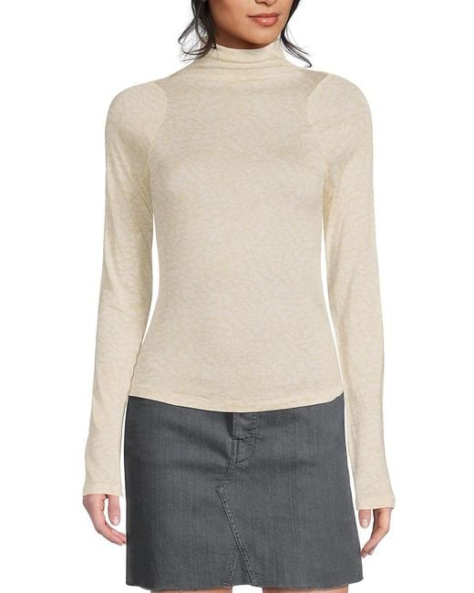 Rag & Bone White Sasha Paneled Longsleeve Top