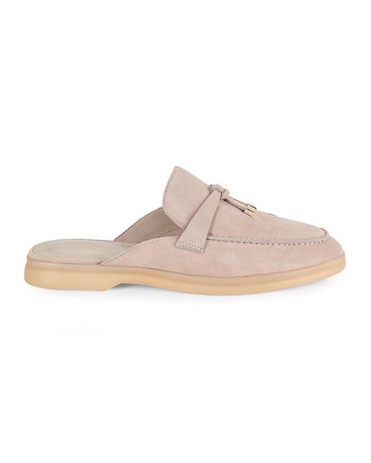 Marc Fisher Pink Tassel Suede Loafers