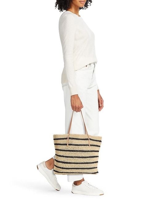 Hat Attack Natural Nova Striped Tote