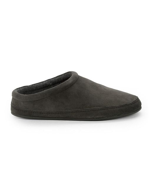 Vince Howell Suede Slippers in Graphite (Black) - Lyst