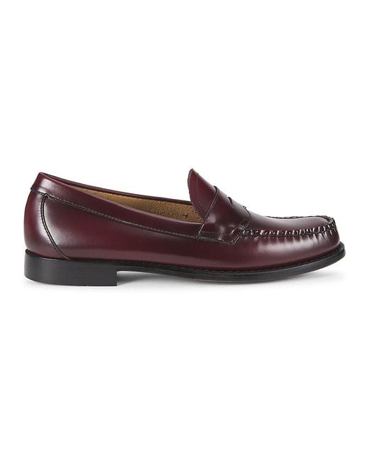 G.H. Bass & Co. G. H. Bass Logan Leather Penny Loafers in Brown