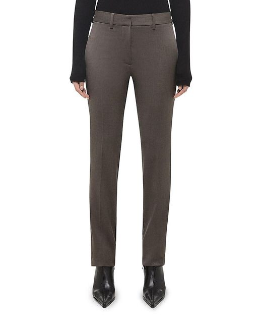 Helmut Lang Gray Combo Slim Suit Pants