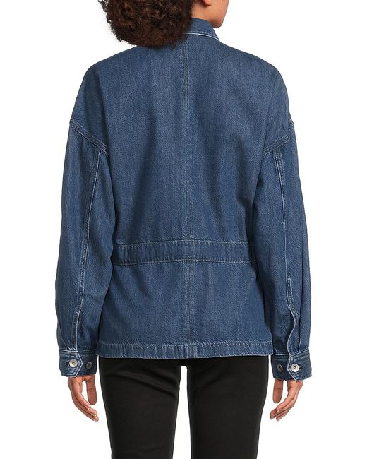 Rag & Bone Blue Layla Denim Tie-Waist Jacket