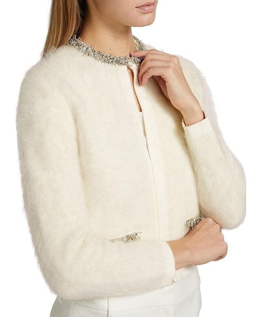 Kobi Halperin Black Madeline Embellished Alpaca-blend Cardigan