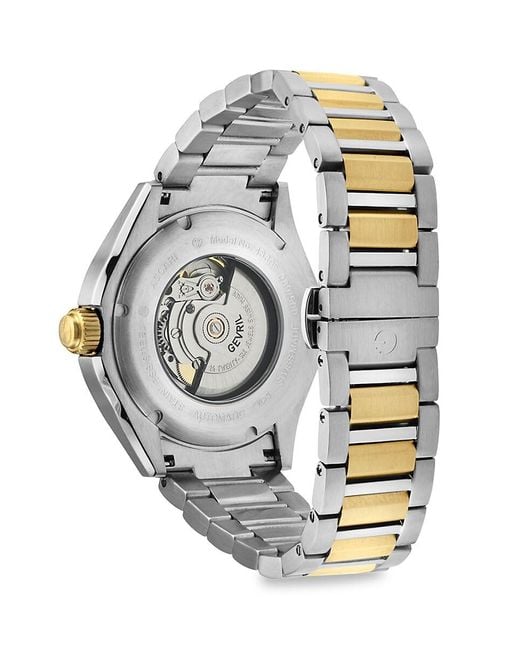 Gevril Metallic Ascari 42mm Two Tone Stainless Steel Automatic Watch for men