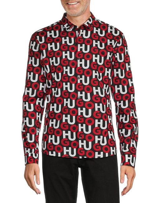 HUGO Red Ero3 W Monogram Shirt for men