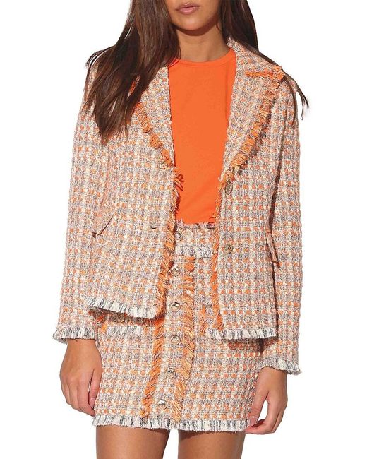 Walter Baker White Damon Pattern Blazer