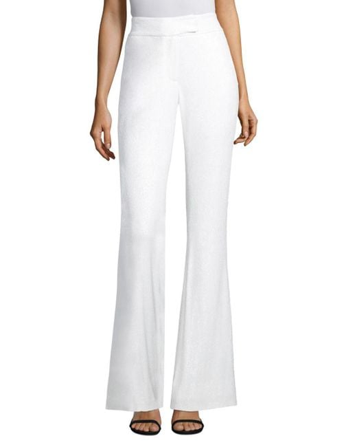 Rachel Zoe White Linda Sequin Pants