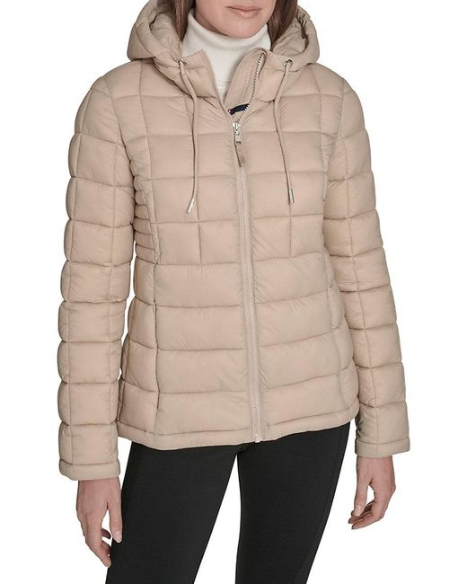 Tommy Hilfiger Natural Hooded Packable Puffer Jacket