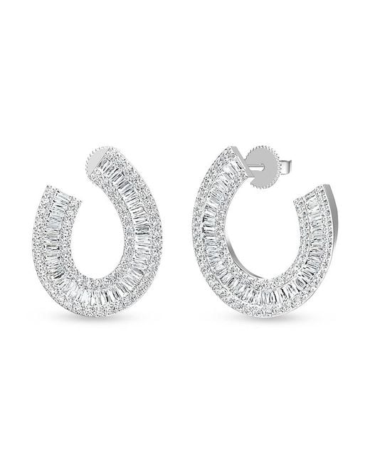 Badgley Mischka White 14K & 2.75 Tcw Lab-Grown Diamond Earrings