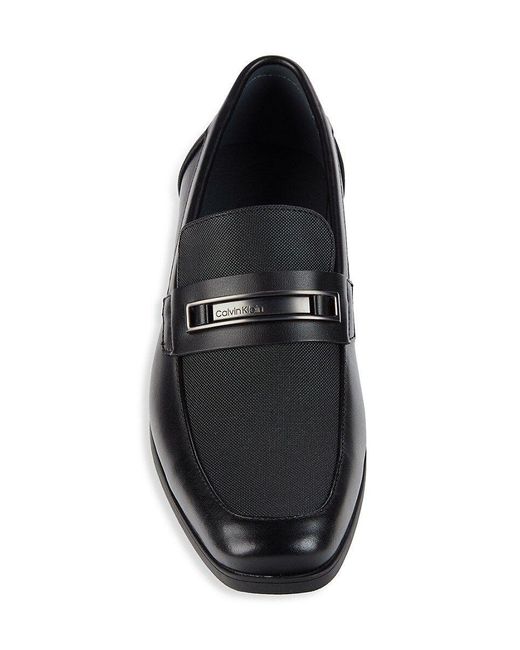 Calvin klein men's jameson soft leather best sale loafers