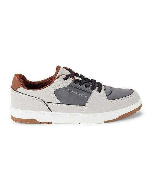 Tommy Hilfiger Brown Tenito Colorblock Sneakers for men