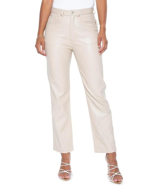 Blue Revival Natural Revival Unreal Faux Leather Straight Pants