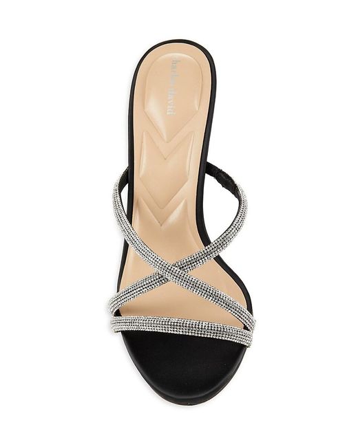 Charles David Black Carolyn 55mm Embellished Sandals