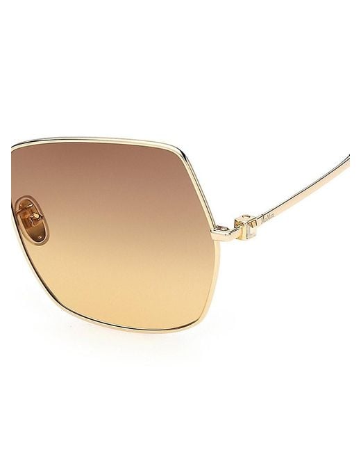 Max Mara Natural 61mm Square Sunglasses
