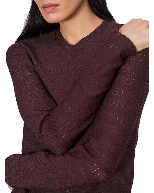 Rag & Bone Julia Textured-Knit Crewneck T-Shirt
