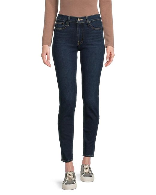 Hudson Blue Blair Whiskered Skinny Jeans