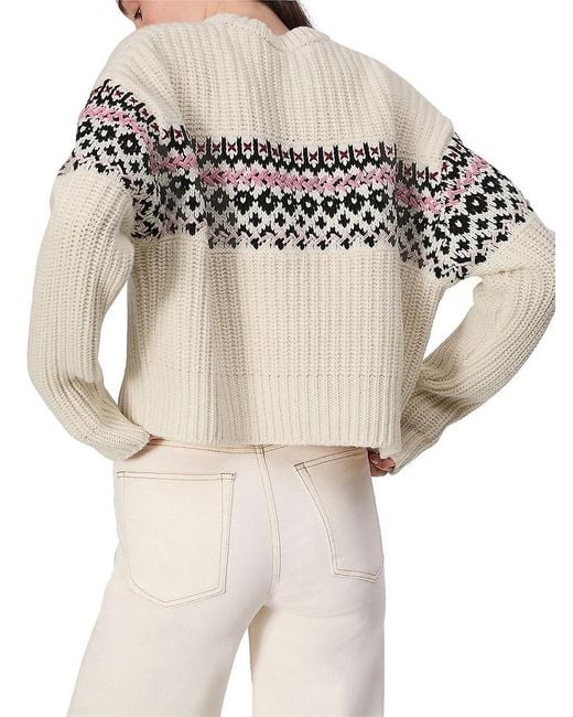 Rag & Bone Natural Leigh Fair Isle Sweater