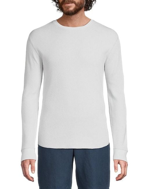 Vince White Ribbed T-Shirt for men