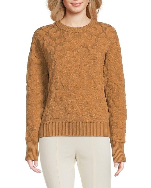 DKNY Multicolor Textured Sweater