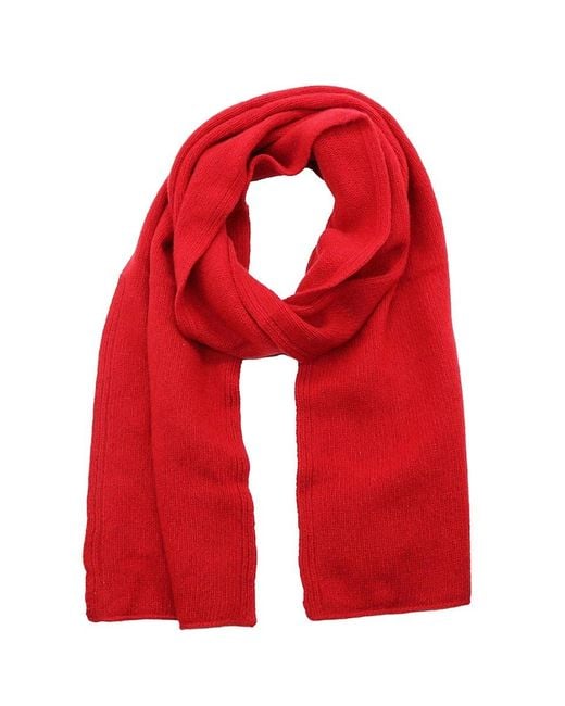 Portolano Red Cashmere Scarf for men