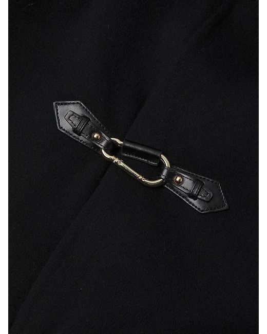 Kobi Halperin Black Esme Double-Face Wool Short Coat