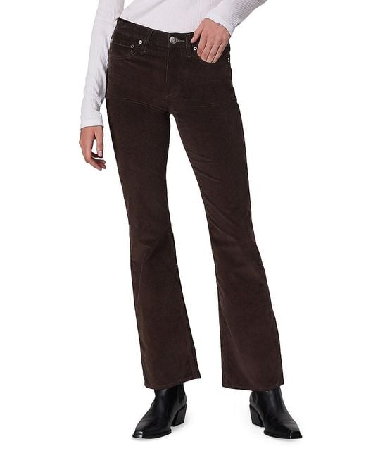 Rag & Bone Black Peyton Corduroy Flared Pants