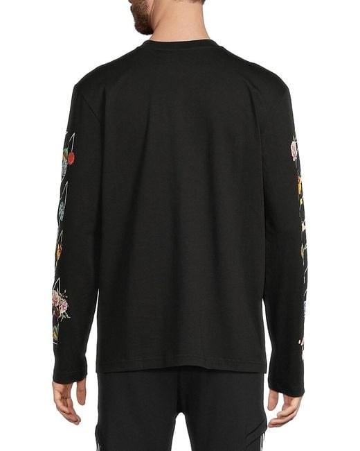 Off-White c/o Virgil Abloh Black Fresco Diag Skate Ls Tee for men