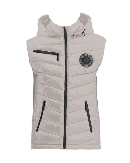 Toboggan Canada Gray Levi Quilted Zip Vest for men