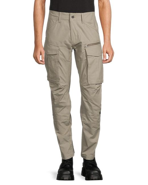 G-Star RAW Gray Rovic Tapered Cargo Pants for men