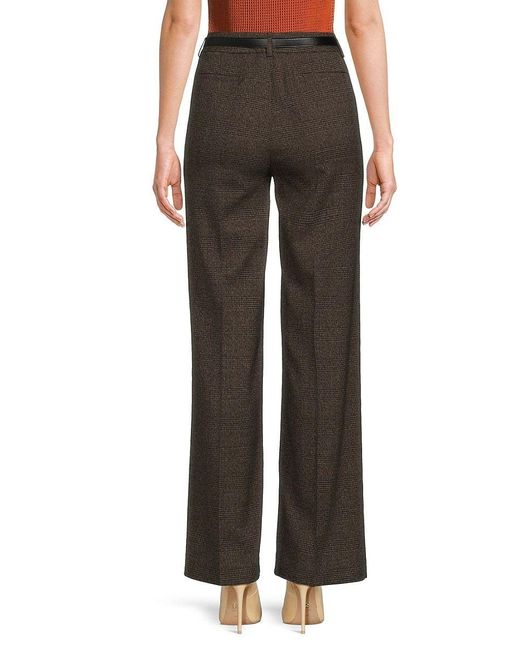 Plaid pleated deals pants