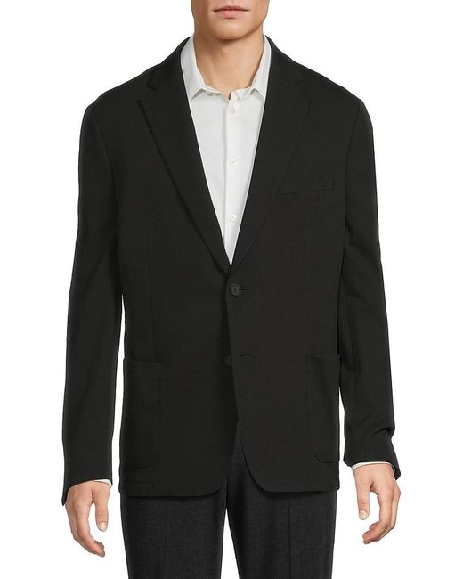 Calvin Klein Black Slim Fit Notch Lapel Sportcoat for men