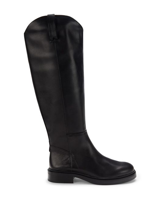 Sam Edelman Fable Leather Tall Boots in Black | Lyst
