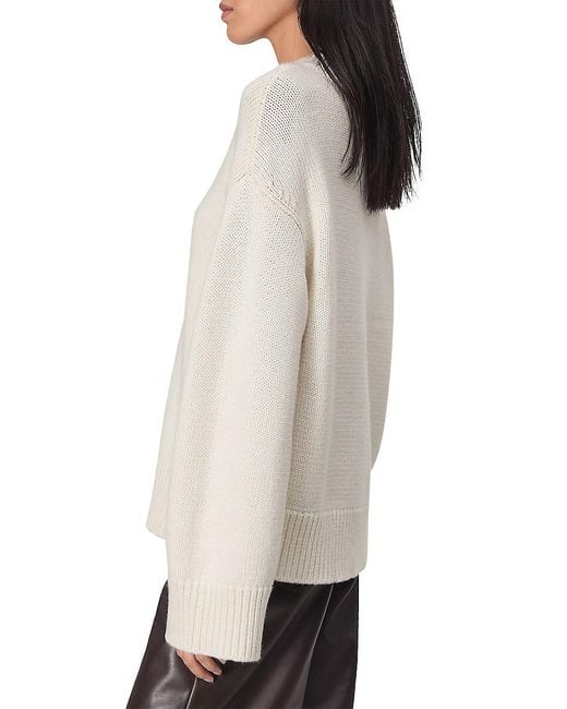 Rag & Bone White Danica Wool & Cashmere Sweater
