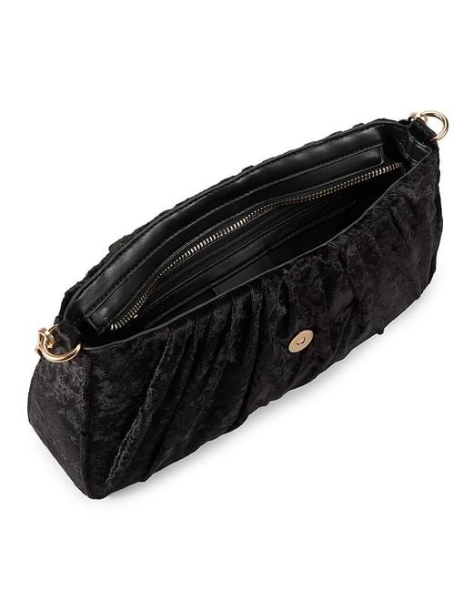 Sam Edelman Black Ellie Textured Convertible Clutch