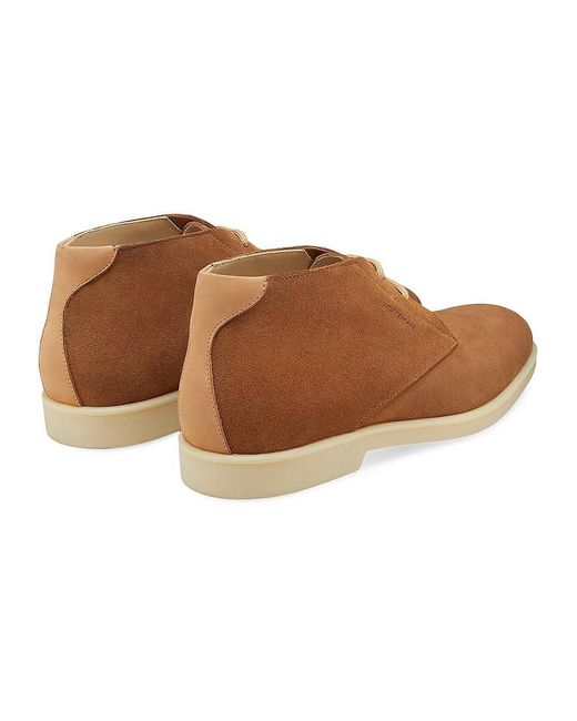 Stuart Weitzman Brown Austin Suede Ankle Boots for men