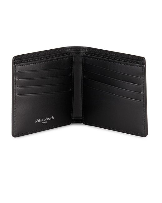 Maison Margiela Black Leather Bifold Wallet for men