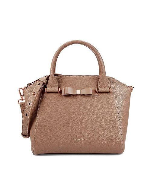 Ted Baker Brown Janne Bow Leather Satchel